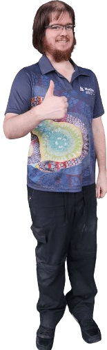 Photo of an NDIS participant Blueline's worker