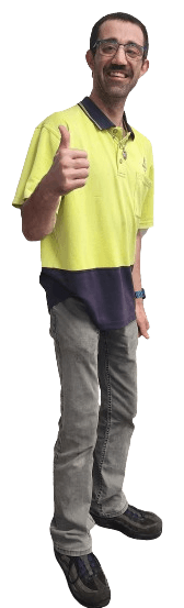 Photo of an NDIS participant Blueline's worker